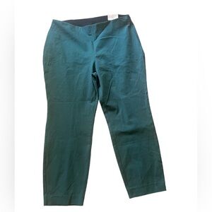 A New Day women’s size 17 straight high rise skinny ankle pants teal green